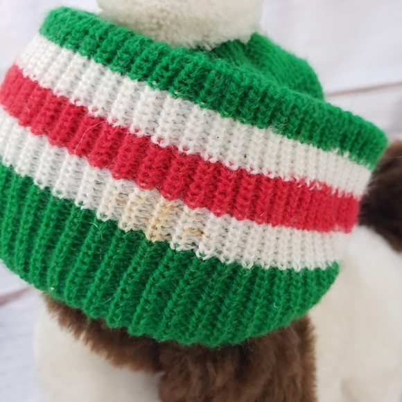 Vintage Chosun Bassett Hound Dog Plush Stuffed Animal 8 Inch Winter Beanie Hat - Picture 6 of 12